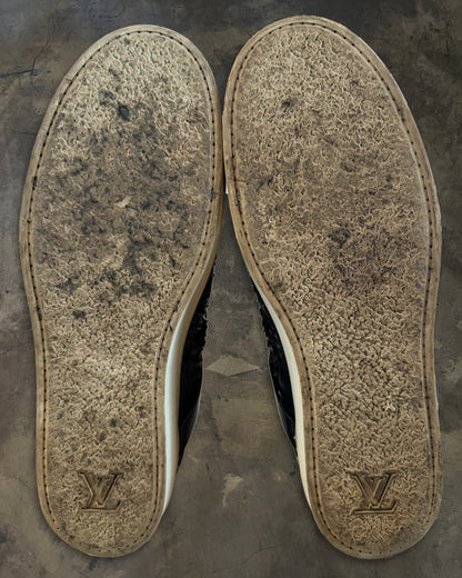 LOUIS VUITTON 2015 STUDDED PYTHON BOXING HIGH TOP