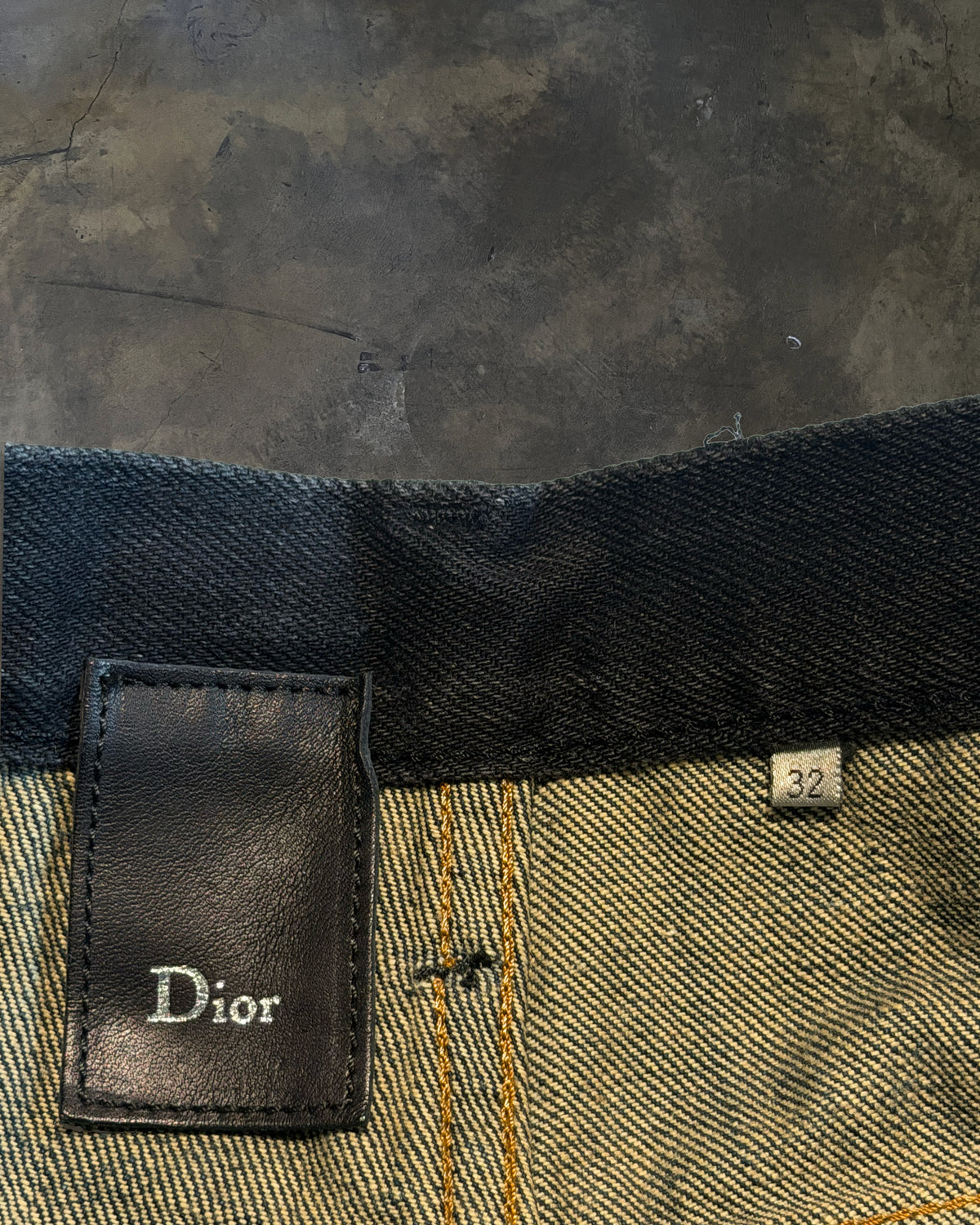 DIOR HOMME AW2006 " THESE GRAY DAYS" CUMMERBUND JEANS