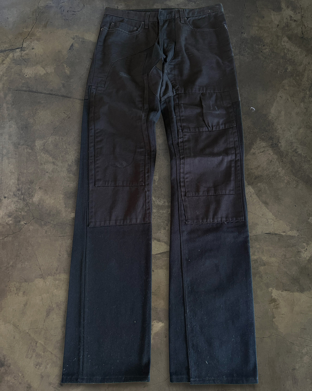 DIOR HOMME AW2007 NAVIGATE RUNWAY PATCHWORK DENIM