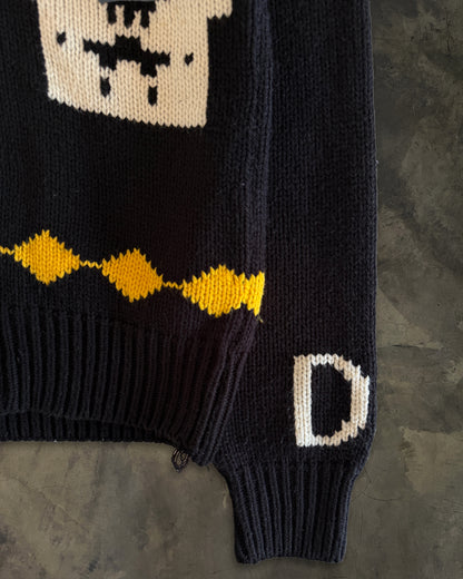 DSQUARED AW2005 "JESUS LOVES EVEN ME" COWICHAN SWEATER