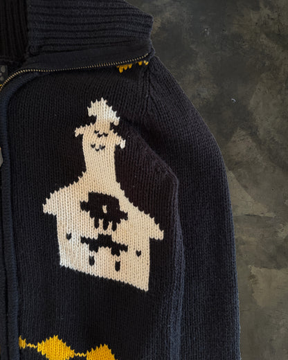 DSQUARED AW2005 "JESUS LOVES EVEN ME" COWICHAN SWEATER