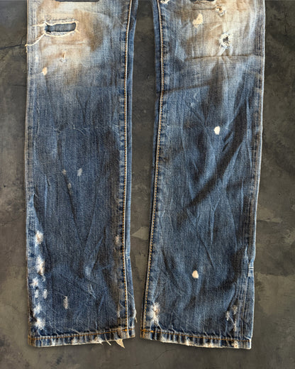 DSQUARED2 AW2017 DISTRESSED PATCHED JEANS