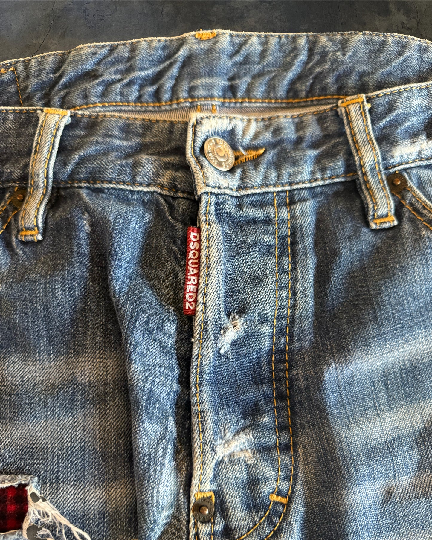 DSQUARED2 AW2017 DISTRESSED PATCHED JEANS