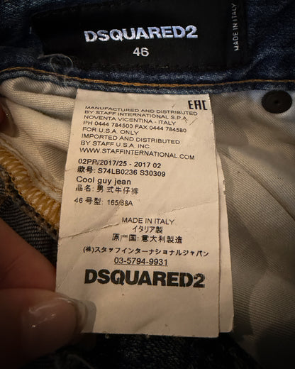 DSQUARED2 AW2017 DISTRESSED PATCHED JEANS
