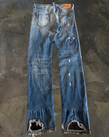 DSQUARED2 AW2017 DISTRESSED PATCHED JEANS