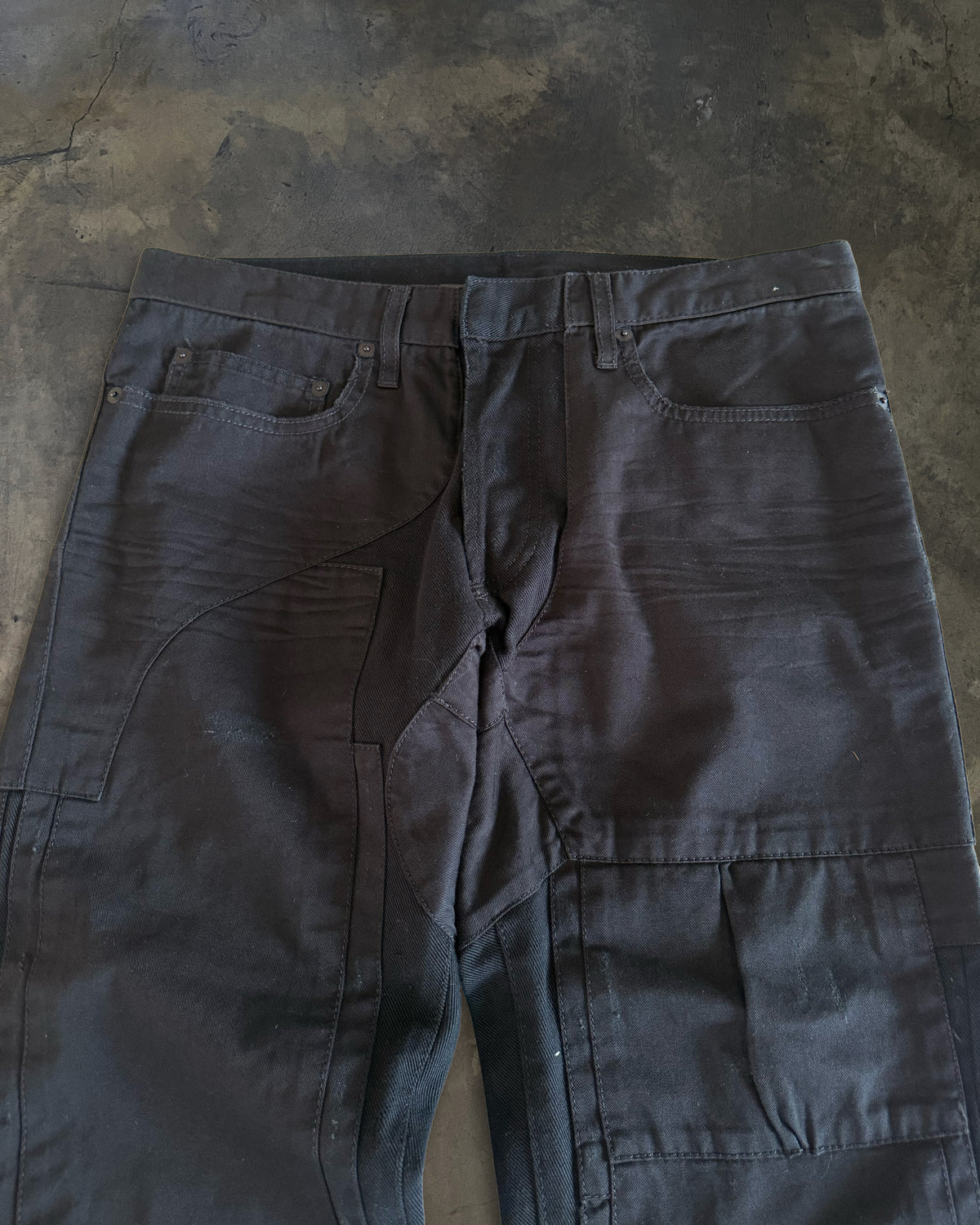 DIOR HOMME AW2007 NAVIGATE RUNWAY PATCHWORK DENIM
