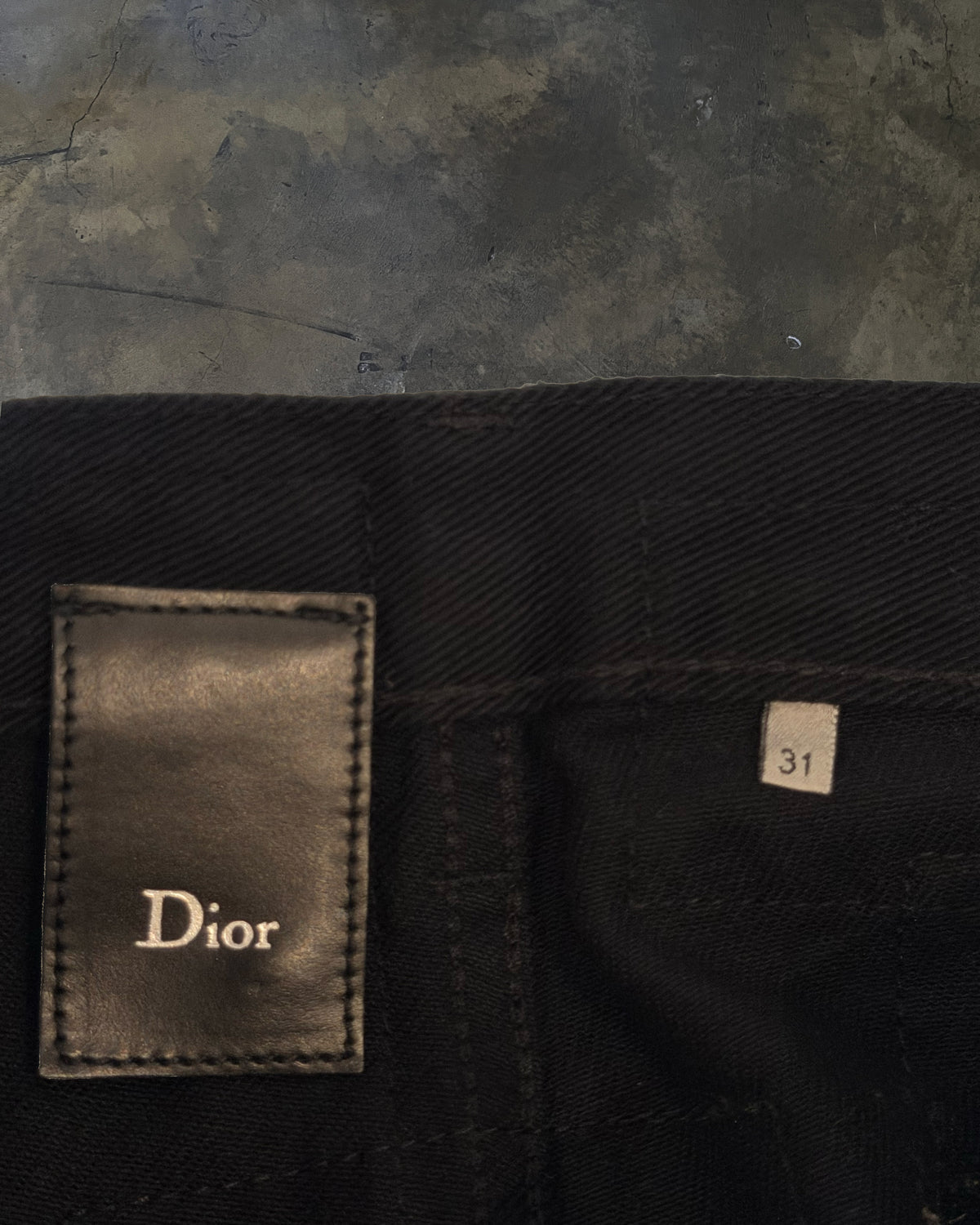 DIOR HOMME AW2007 NAVIGATE RUNWAY PATCHWORK DENIM