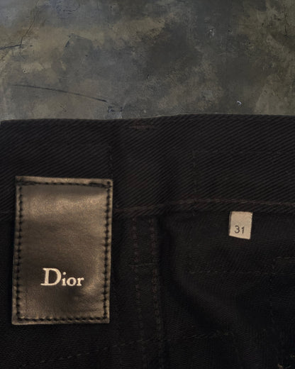 DIOR HOMME AW2007 NAVIGATE RUNWAY PATCHWORK DENIM