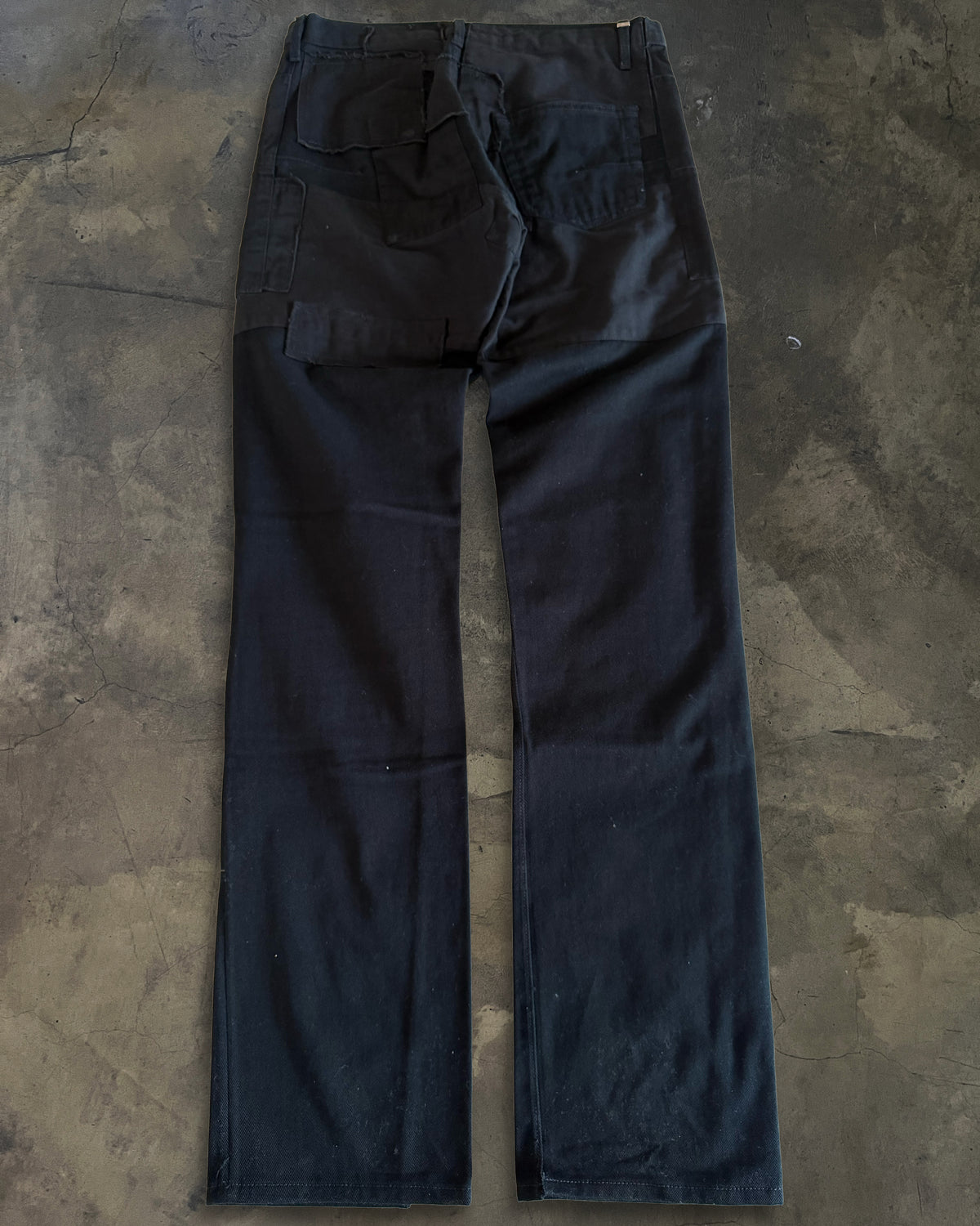DIOR HOMME AW2007 NAVIGATE RUNWAY PATCHWORK DENIM