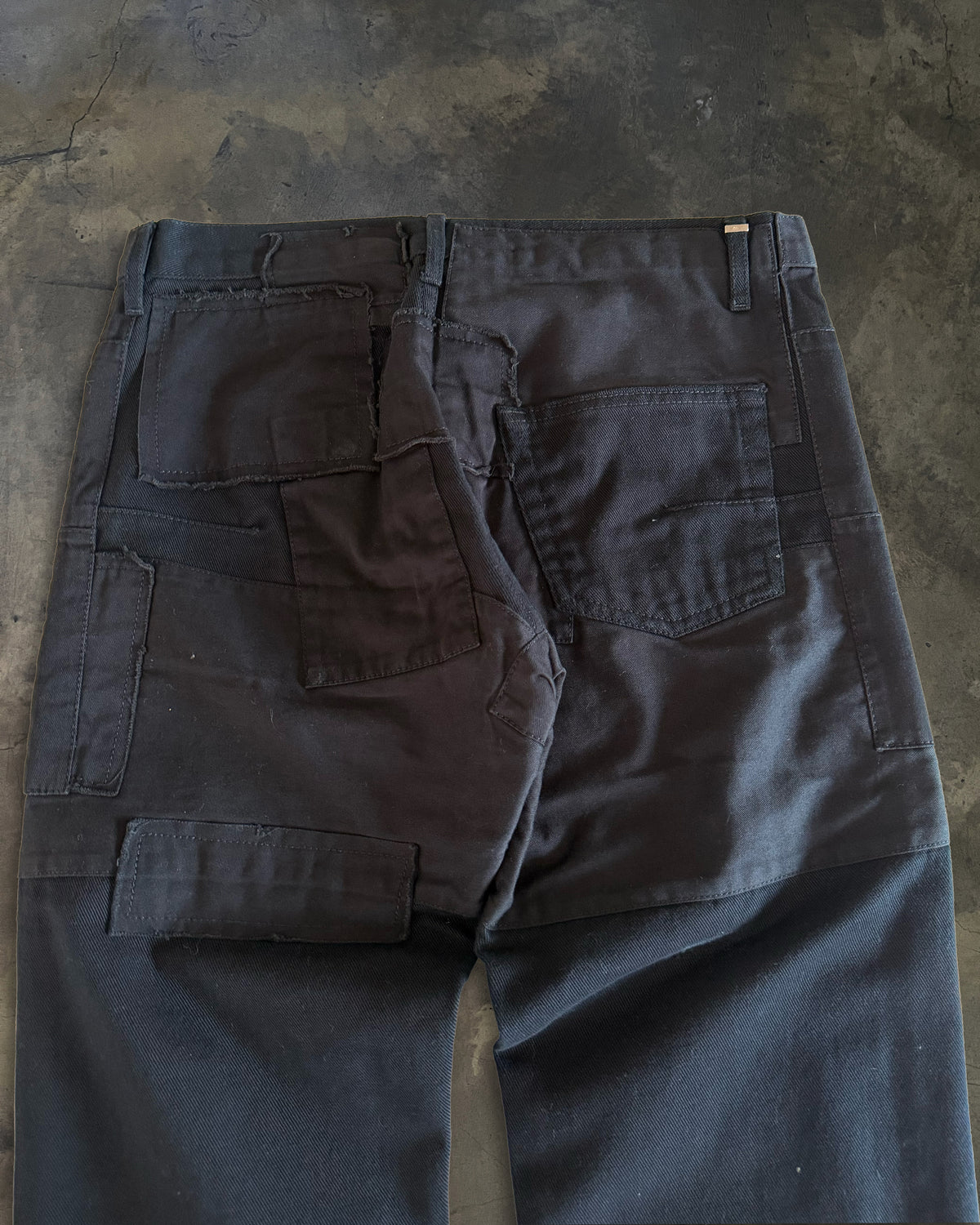 DIOR HOMME AW2007 NAVIGATE RUNWAY PATCHWORK DENIM