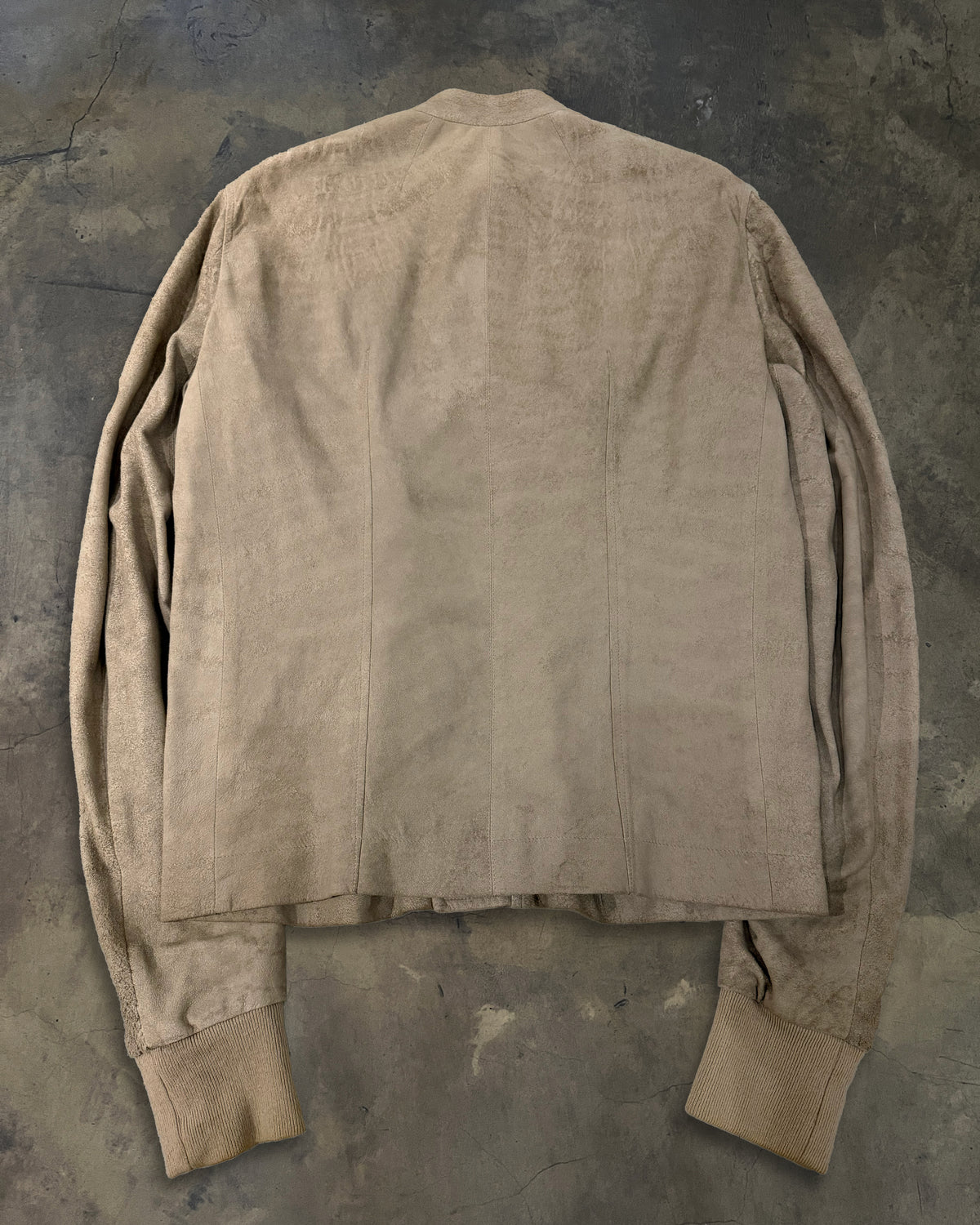 RICK OWENS SS2012 NASKA BLISTERED LEATHER PEARL INTARSIA