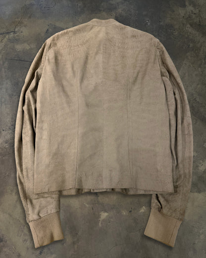 RICK OWENS SS2012 NASKA BLISTERED LEATHER PEARL INTARSIA