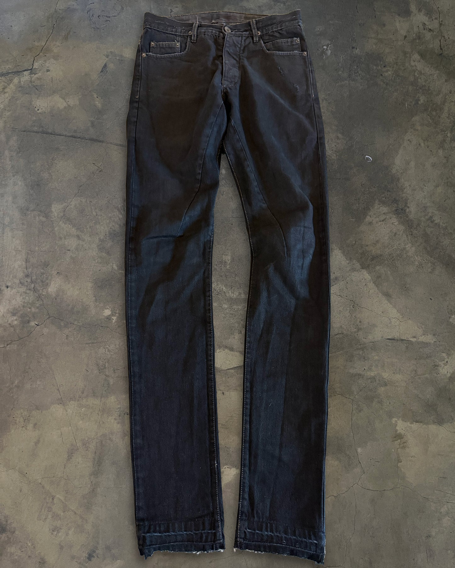 RICK OWENS 2008 DRKSHDW DETROIT CUT DENIM