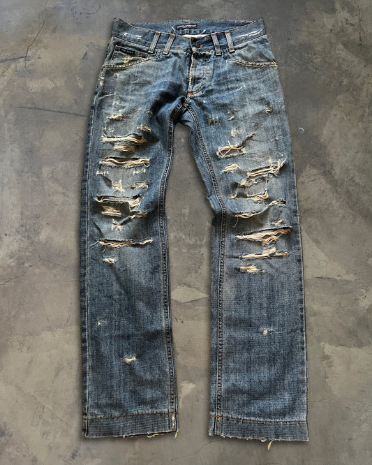 DOLCE GABBANA CRASH MUDWASH DENIM