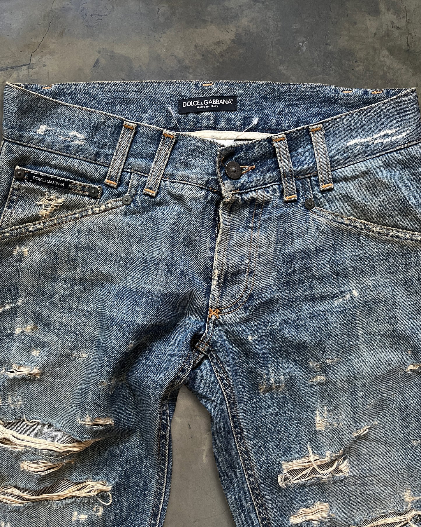 DOLCE GABBANA CRASH MUDWASH DENIM