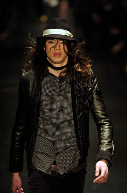 DIOR HOMME AW2005 'IN THE MORNING' RUNWAY MOTO JACKET