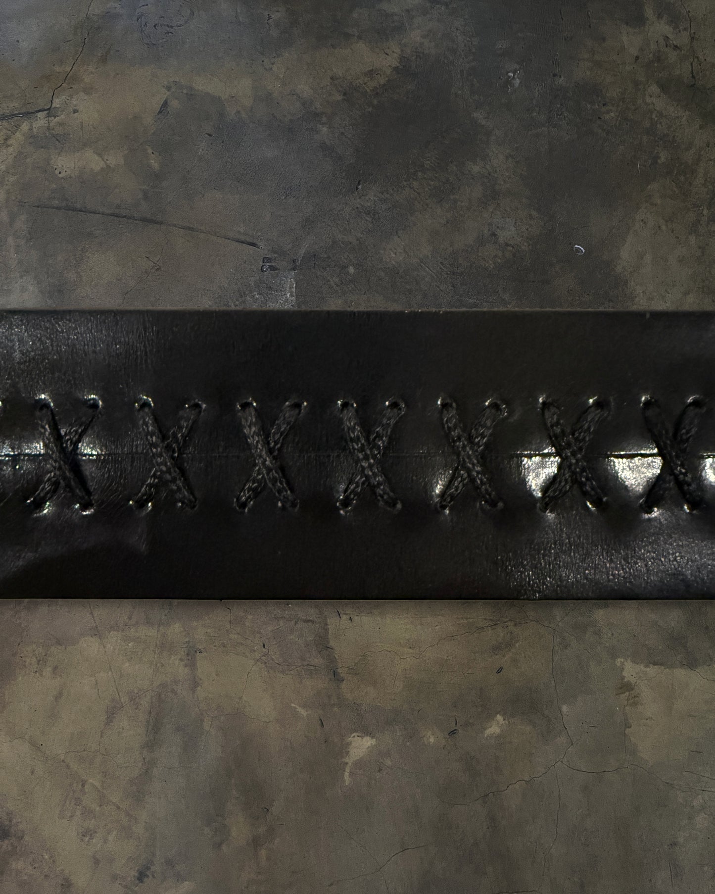 DIOR HOMME SS2004 "X" OVERLOCKED BELT