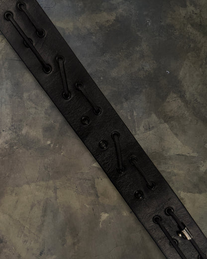 DIOR HOMME SS2004 "STRIP" GROMMET LACED BELT