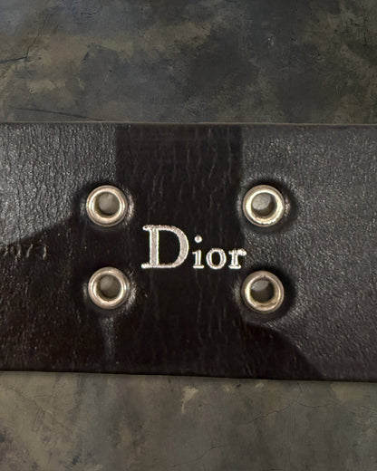 DIOR HOMME SS2004 "STRIP" GROMMET LACED BELT