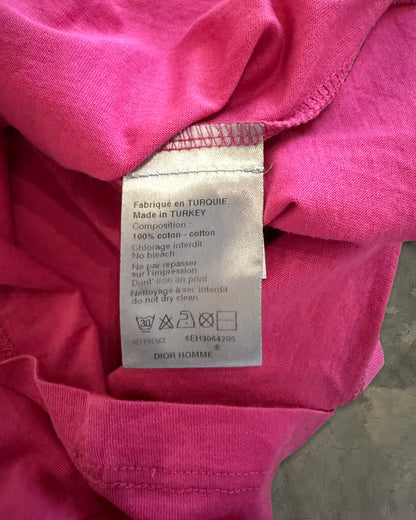 DIOR HOMME SS2006 PINK "U CAN LIVE TILL 100 & 10" TEE