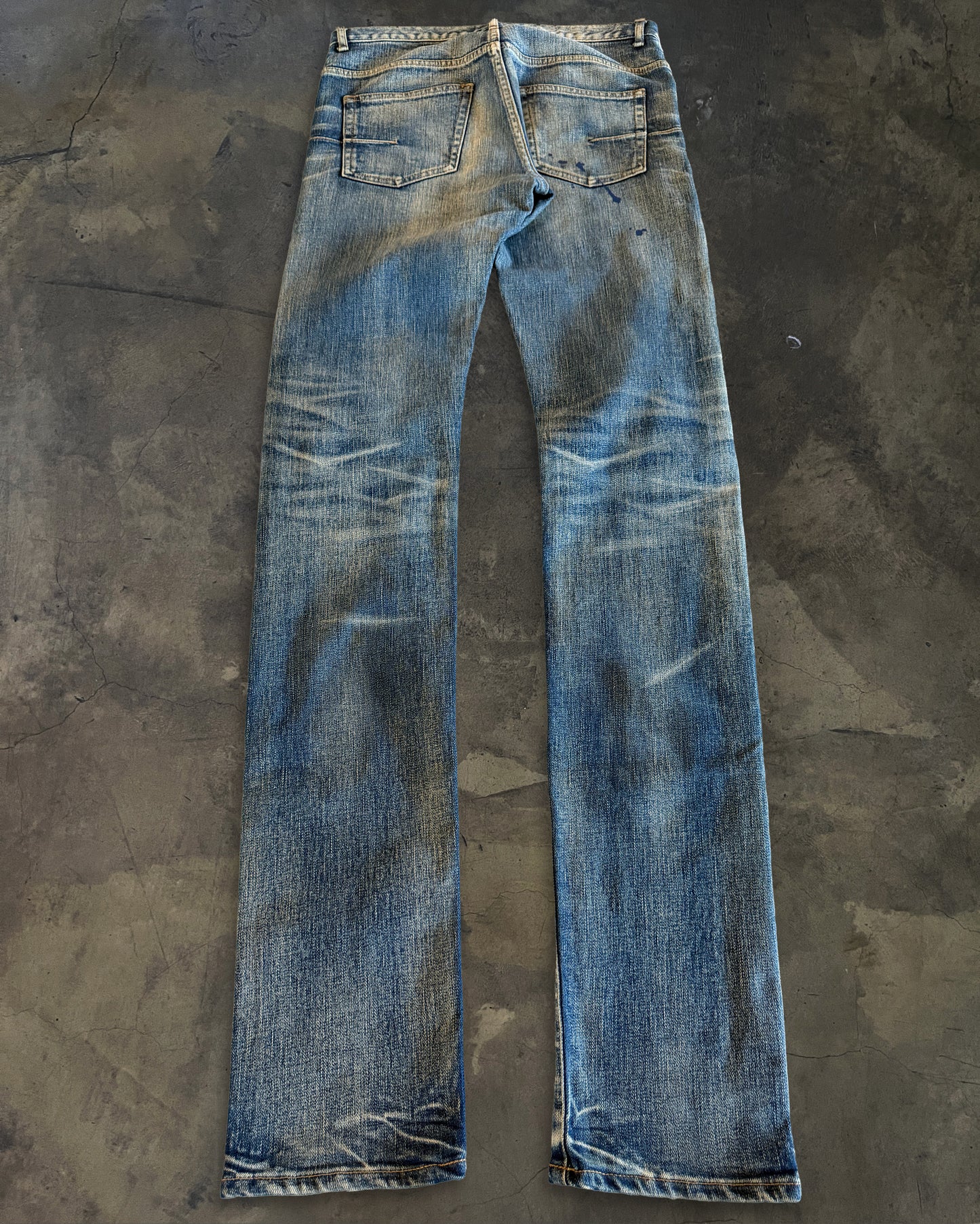 DIOR HOMME SS2011 "INK ME" PAINT SPLATTER DENIM