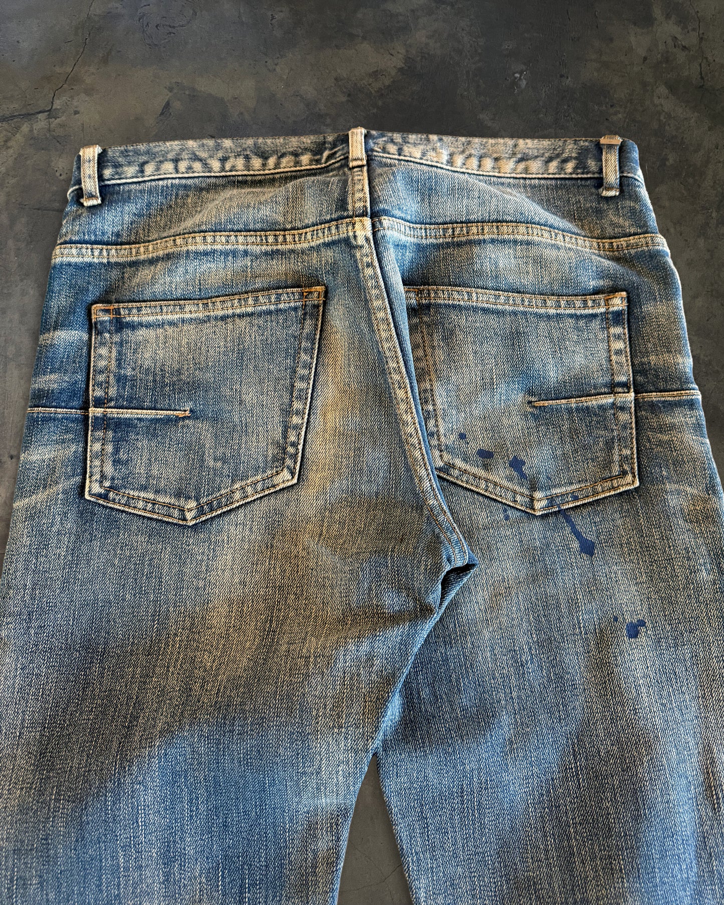 DIOR HOMME SS2011 "INK ME" PAINT SPLATTER DENIM