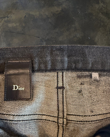 DIOR HOMME AW2008 WAXED NIGHTFALL DENIM