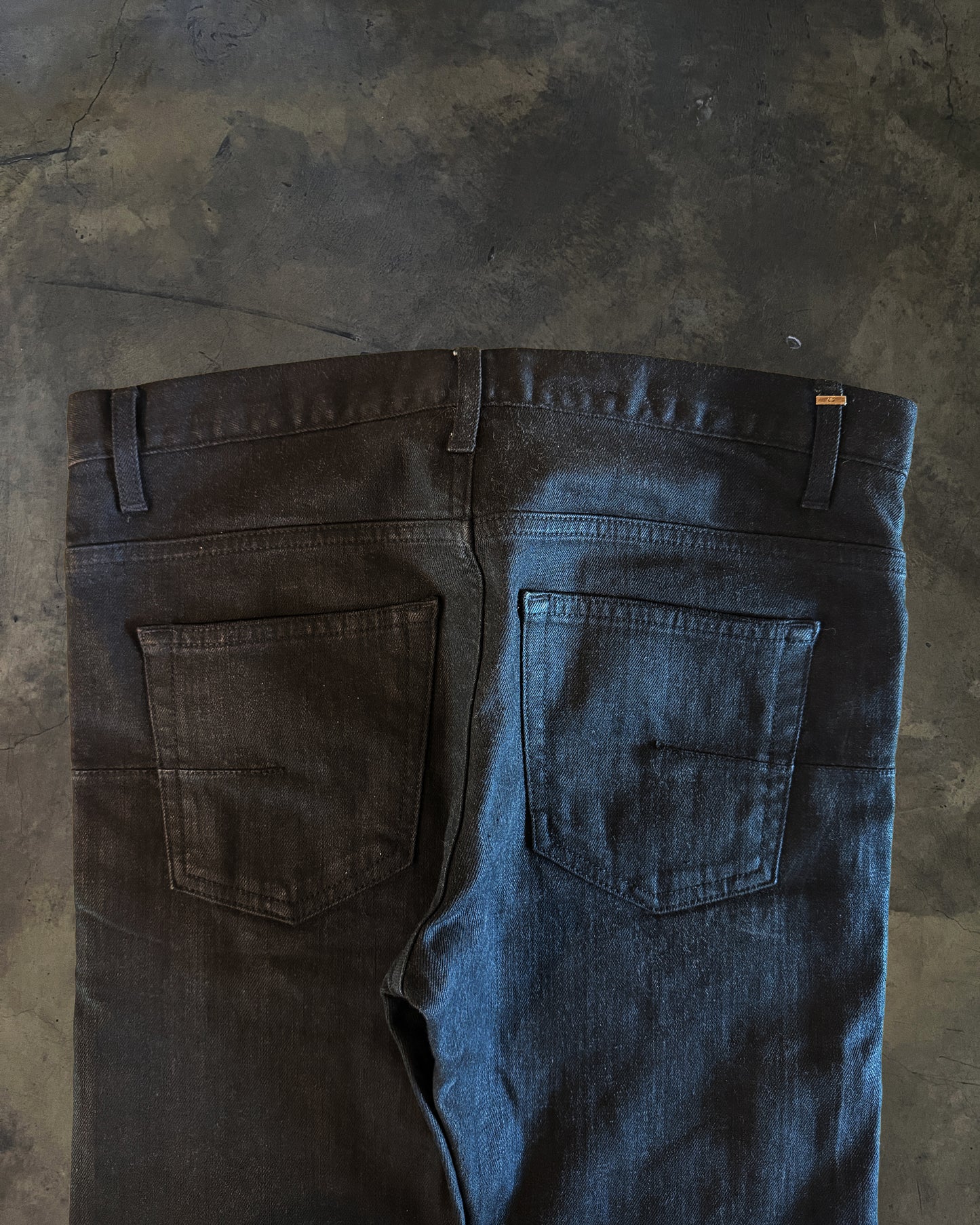 DIOR HOMME AW2008 WAXED NIGHTFALL DENIM