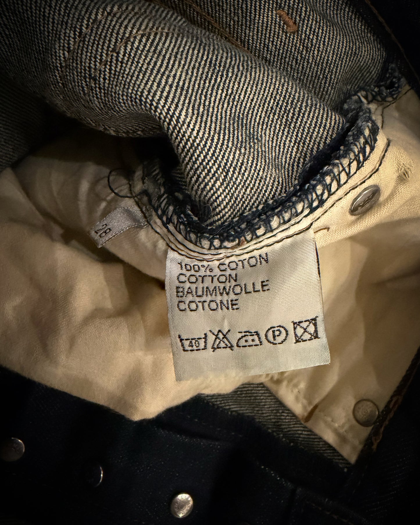 DIOR HOMME AW2003 GREEN LUSTER DENIM