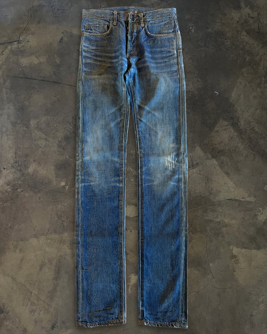 DIOR HOMME SS2007 LUSTER WAXED DENIM