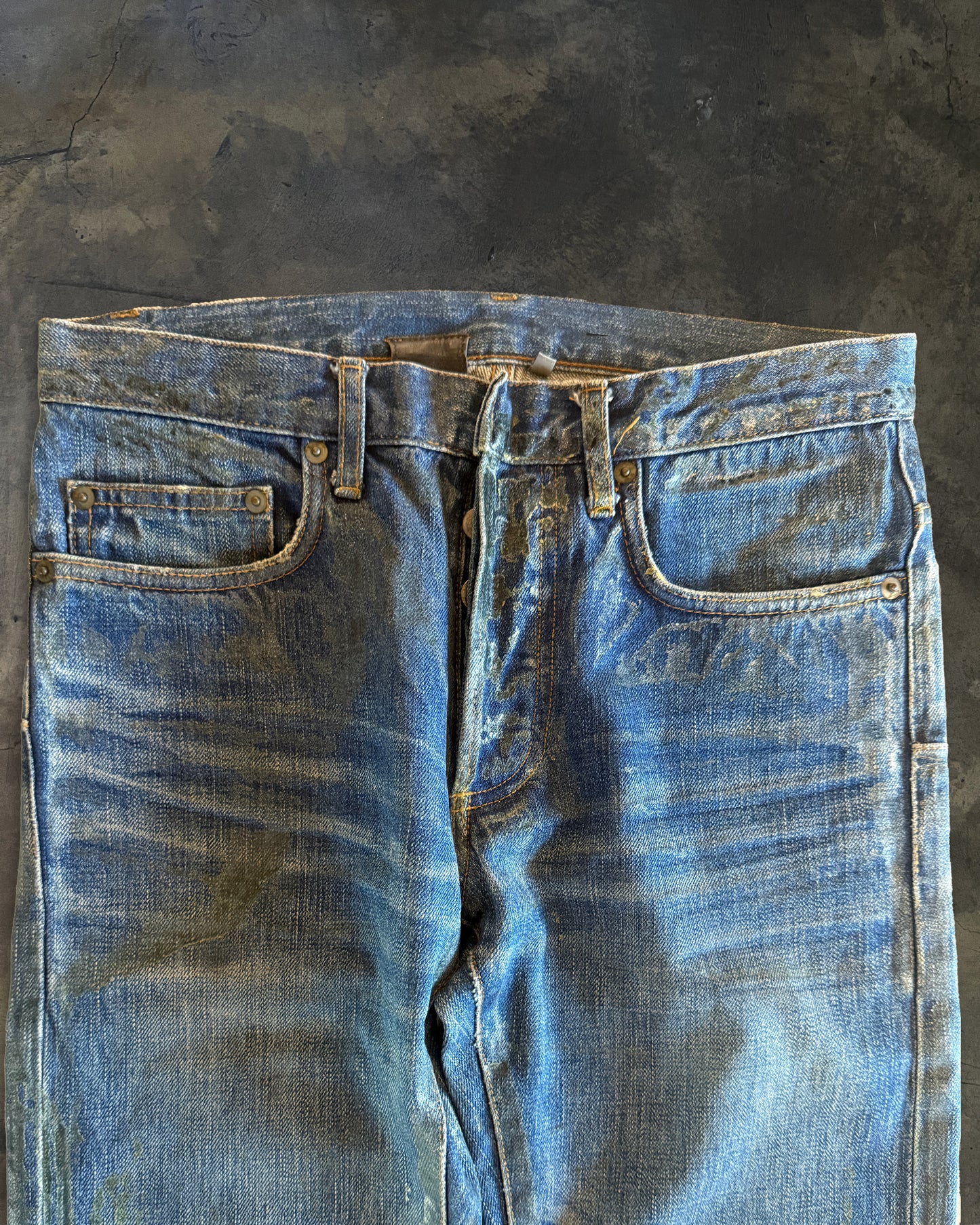 DIOR HOMME SS2007 LUSTER WAXED DENIM