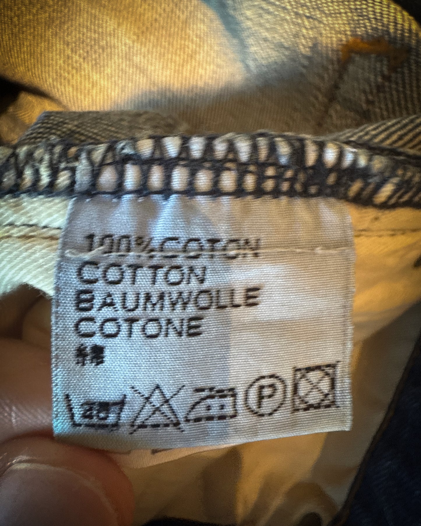 DIOR HOMME SS2007 LUSTER WAXED DENIM