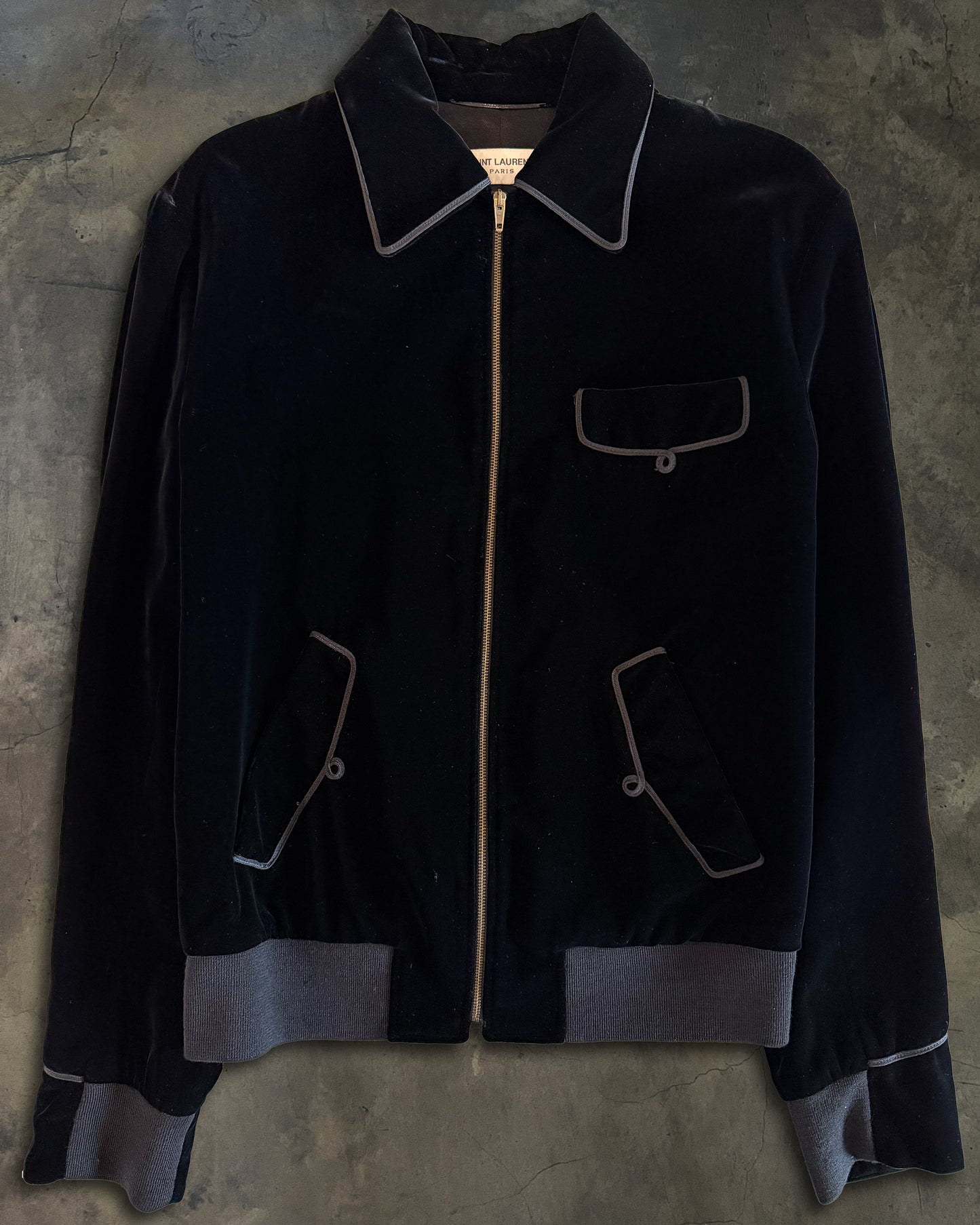 SAINT LAUERNT FW2015 VELOUR JACKET