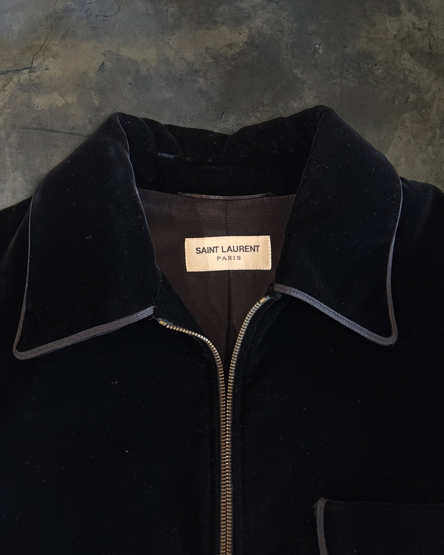 SAINT LAUERNT FW2015 VELOUR JACKET