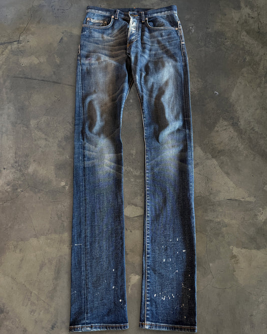 DIOR HOMME SS2008 "INK ME" PAINT SPLATTER JAKE DENIM