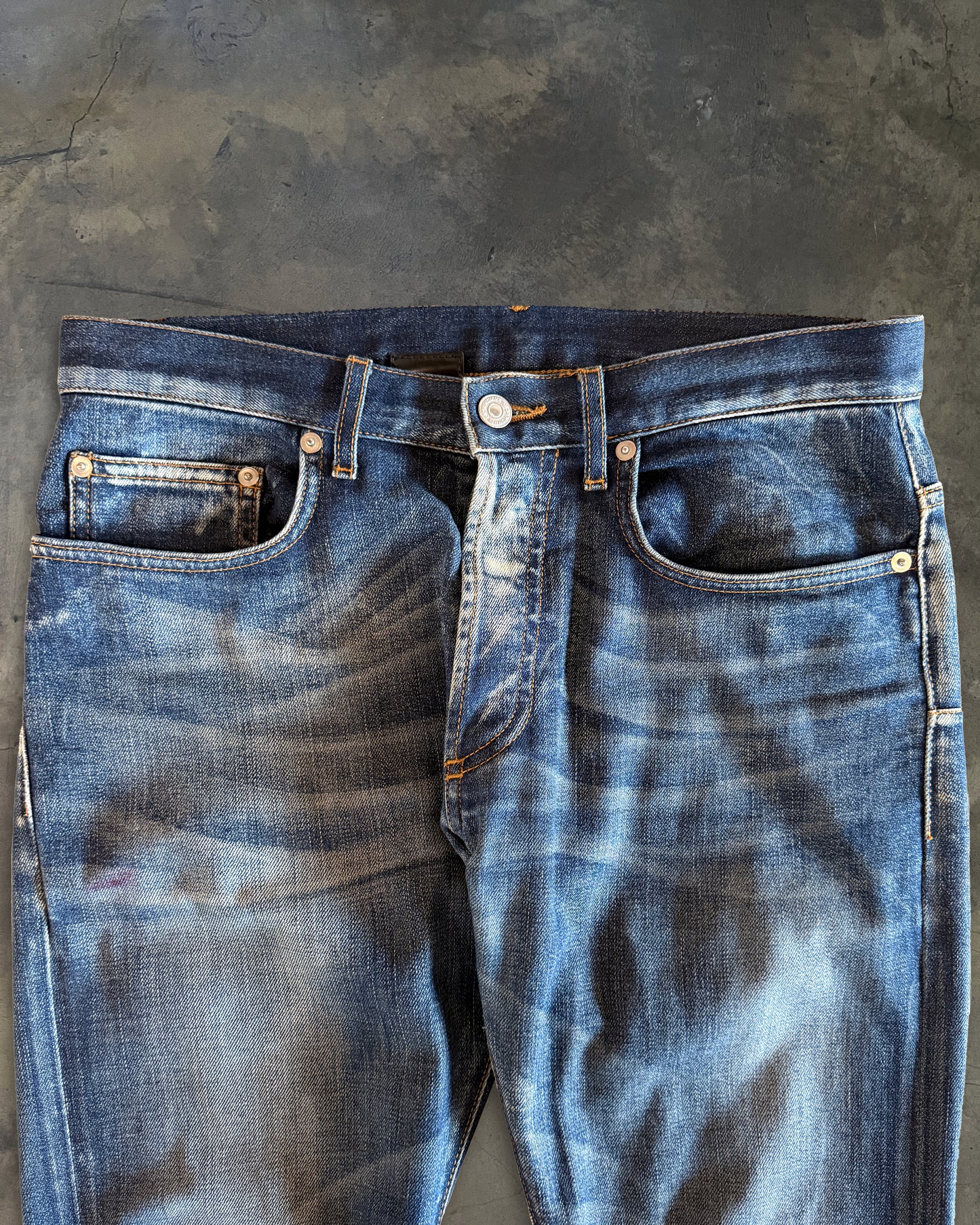 DIOR HOMME SS2008 "INK ME" PAINT SPLATTER DENIM