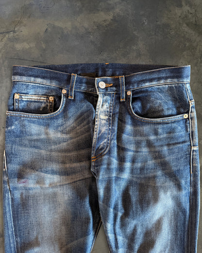 DIOR HOMME SS2008 "INK ME" PAINT SPLATTER DENIM
