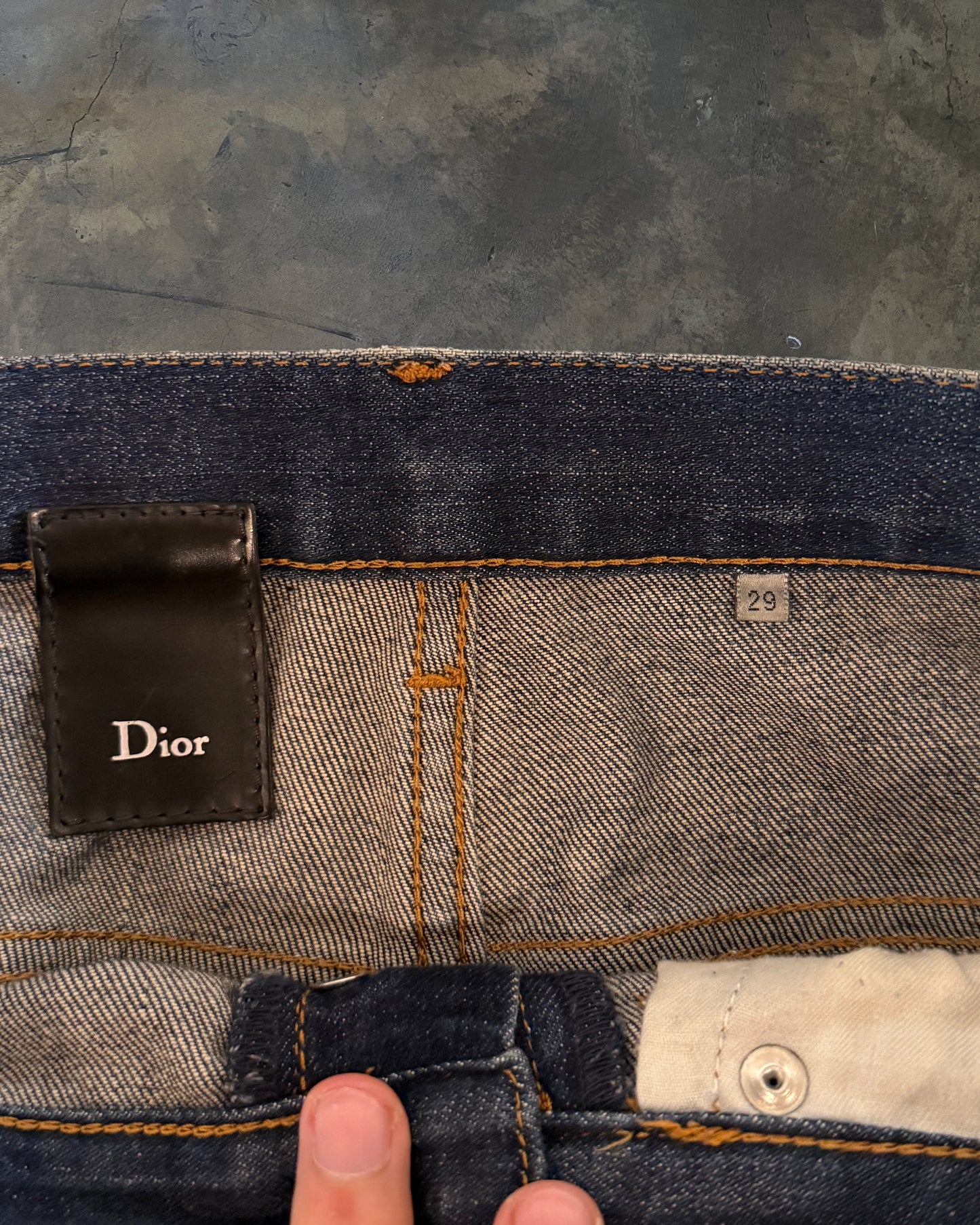 DIOR HOMME SS2008 "INK ME" PAINT SPLATTER DENIM