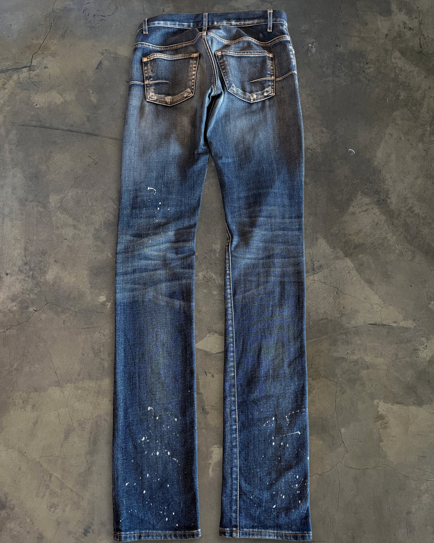 DIOR HOMME SS2008 "INK ME" PAINT SPLATTER DENIM