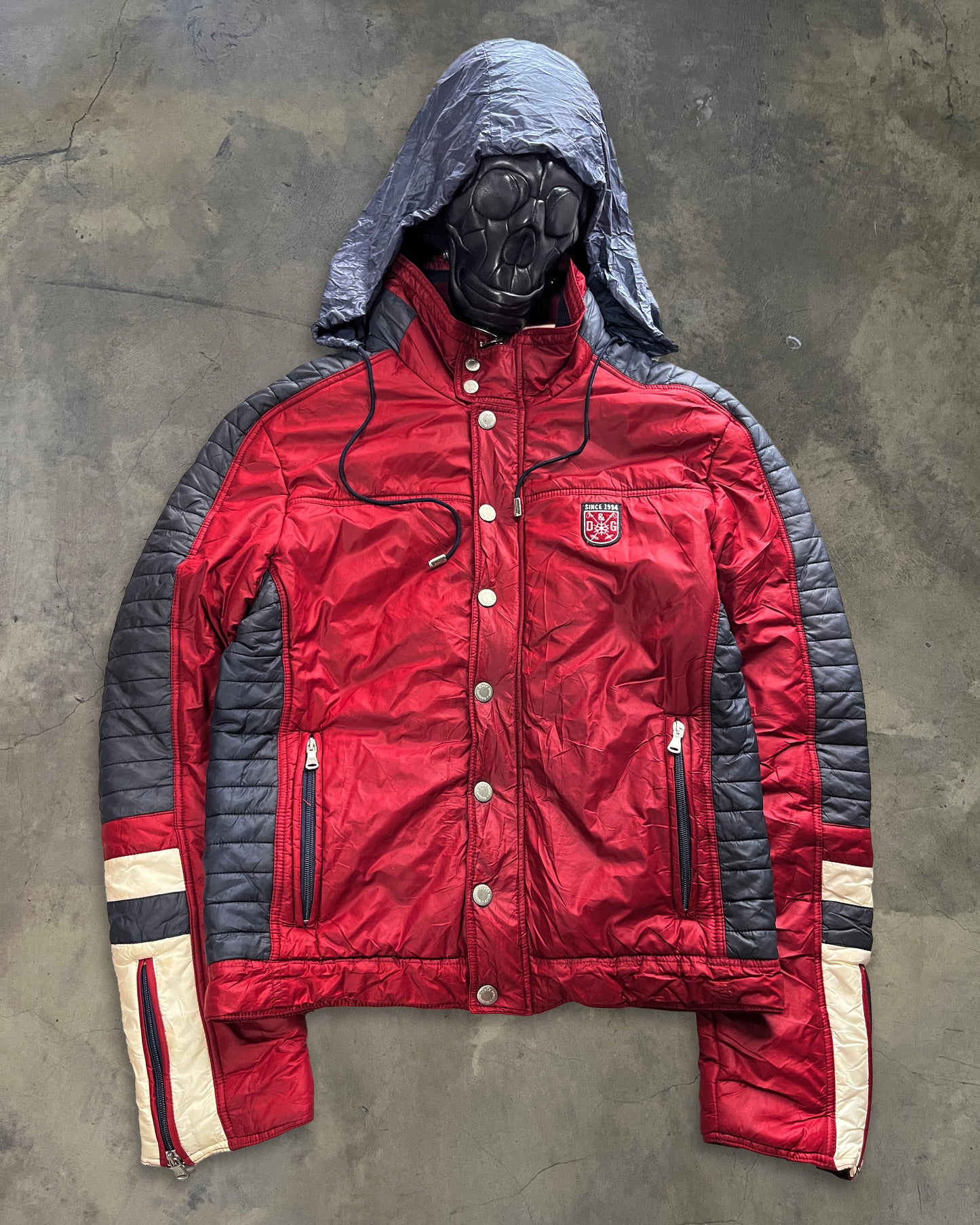 2000's DOLCE GABANNA PANELED DOWN PUFFER