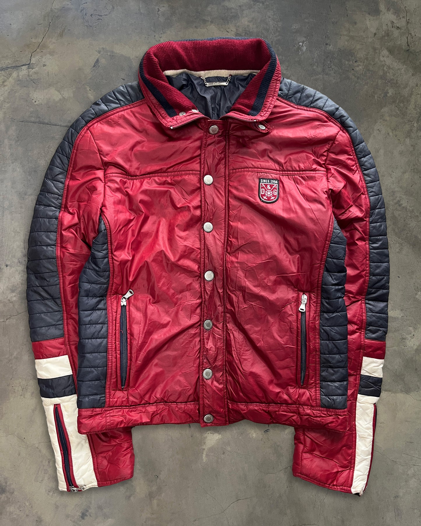 2000's DOLCE GABANNA PANELED DOWN PUFFER