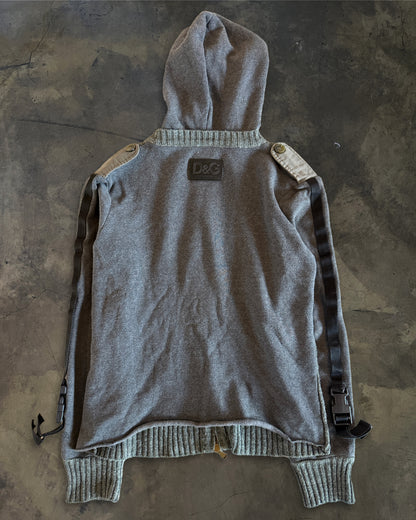 DOLCE GABBANA AW2003 HYBRID MILITARY HOODIE