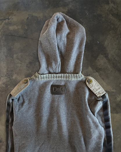 DOLCE GABBANA AW2003 HYBRID MILITARY HOODIE