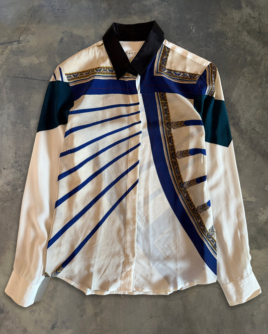DRIES VAN NOTEN FW2012 RUNWAY ABSTRACT SHIRT
