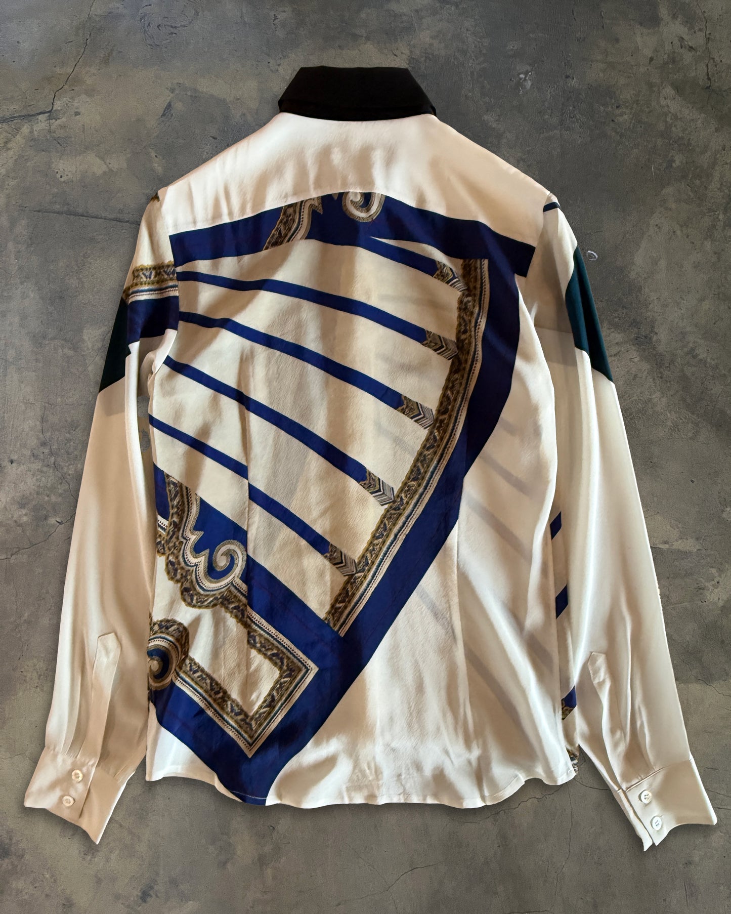 DRIES VAN NOTEN FW2012 RUNWAY ABSTRACT SHIRT