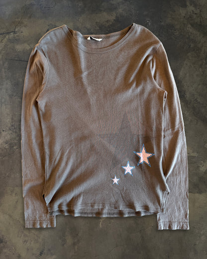 DRIES VAN NOTEN STAR MOTIF LONG SLEEVE TEE