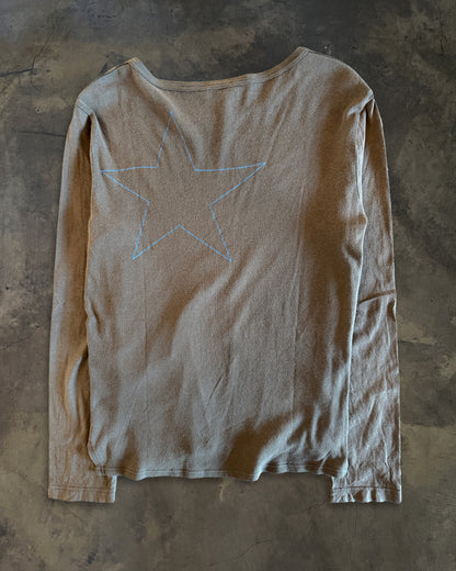 DRIES VAN NOTEN STAR MOTIF LONG SLEEVE TEE