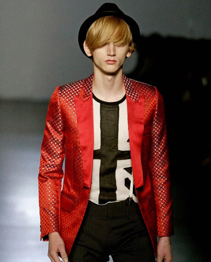 DIOR HOMME SS2006 FLAG MESH TANK