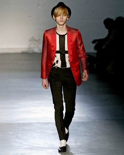 DIOR HOMME SS2006 FLAG MESH TANK