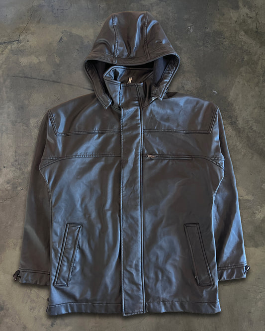 EMPORIO ARMANI LEATHER PARKA